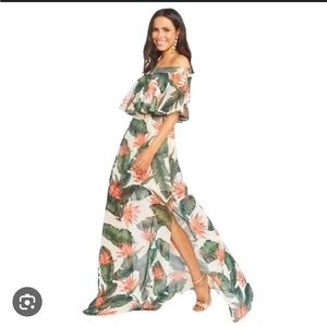 Show Me Your Mumu Hacienda Dress Size M Tropical Print vacation boho